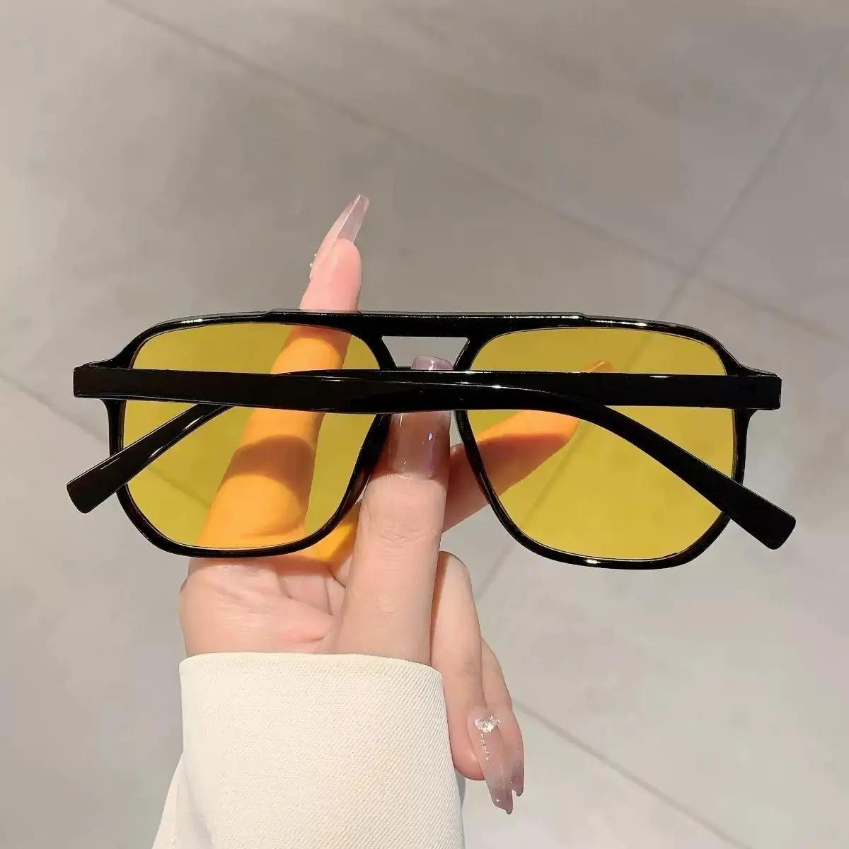 Lunettes de soleil tendance pour femmes, UV400, Anti-Ultraviolet, unisexe, élégantes, à Double faisc