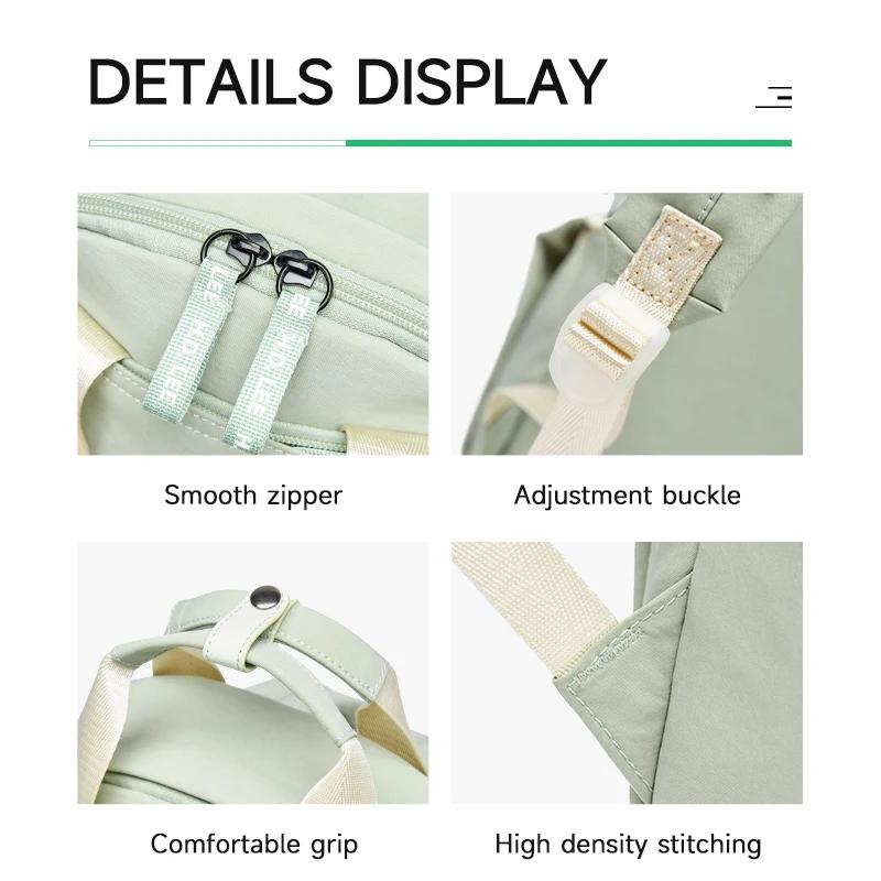 Sac à dos léger et décontracté pour femme LEE, petit sac à dos simple, imperméable, pour les trajets
