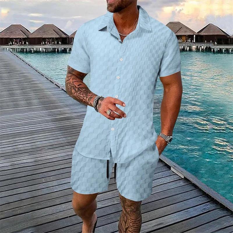 6 couleurs européennes et américaines nouvelle mode d'été pour hommes couleur pure décontracté mélan