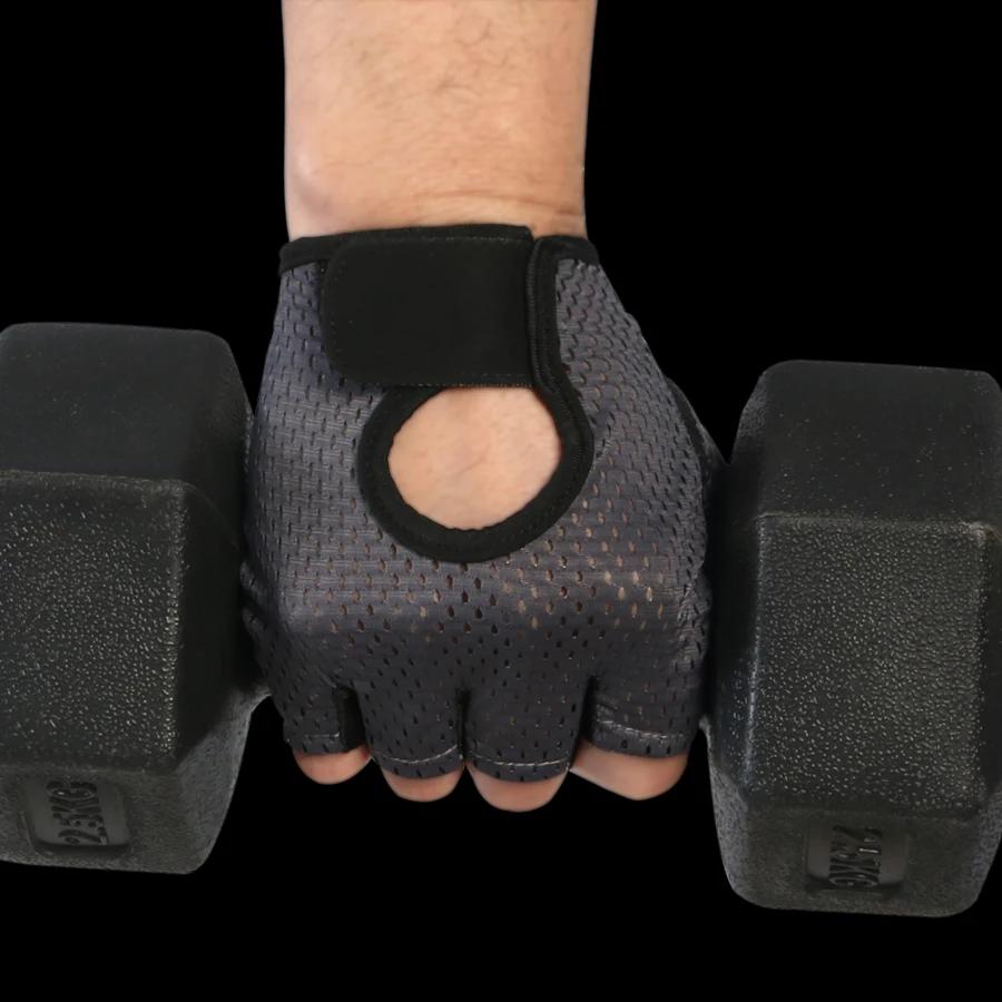 Gants d'été demi-doigts pour femmes et hommes, gants sans doigts, coussin antidérapant, respirant, s