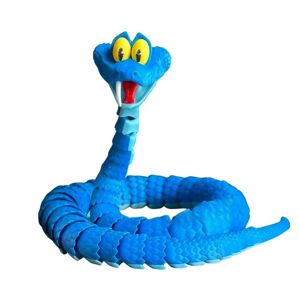 Nouveau Serpent Gary : Serpent articulé de simulation Disney Zootopia 2, modèle de serpent Gary impr
