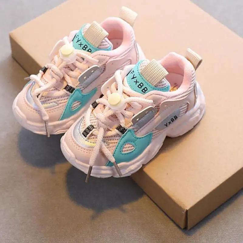 Taille 21-36 bébé enfant en bas âge chaussures pour garçons filles respirant maille petits enfants e