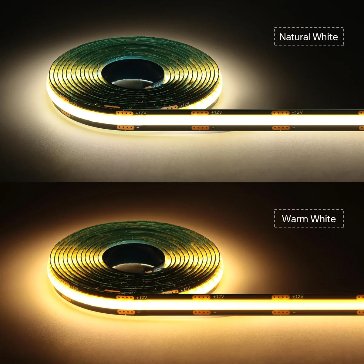 Bande lumineuse LED PCB noire à intensité variable tactile, bande COB pour calandre acoustique en bo