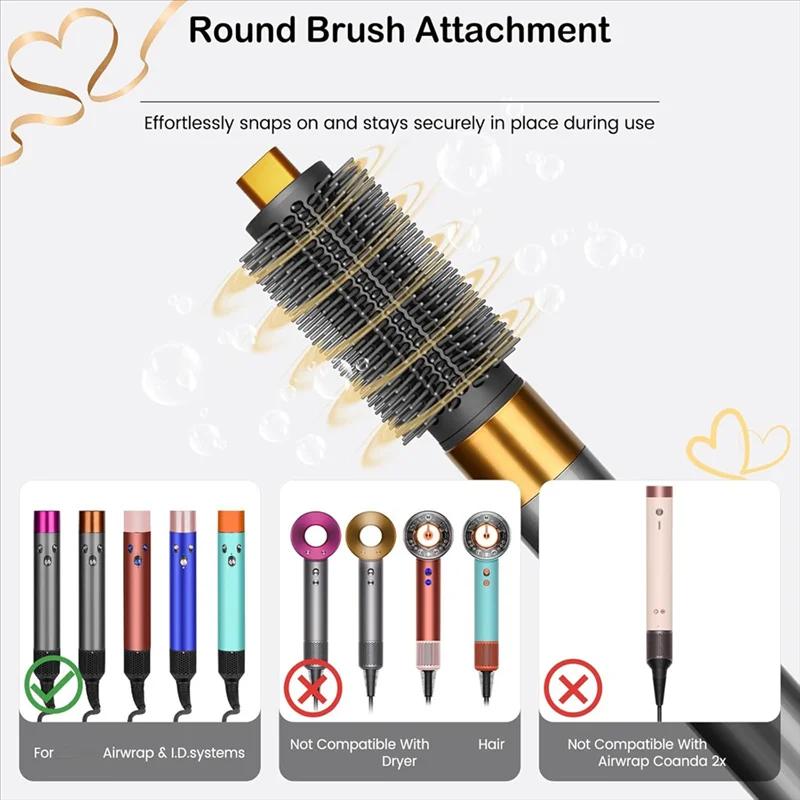 Brosse volumisante ronde Compatible avec Dyson Airwrap HS01 HS05 HS08, barils longs coniques de 0,78