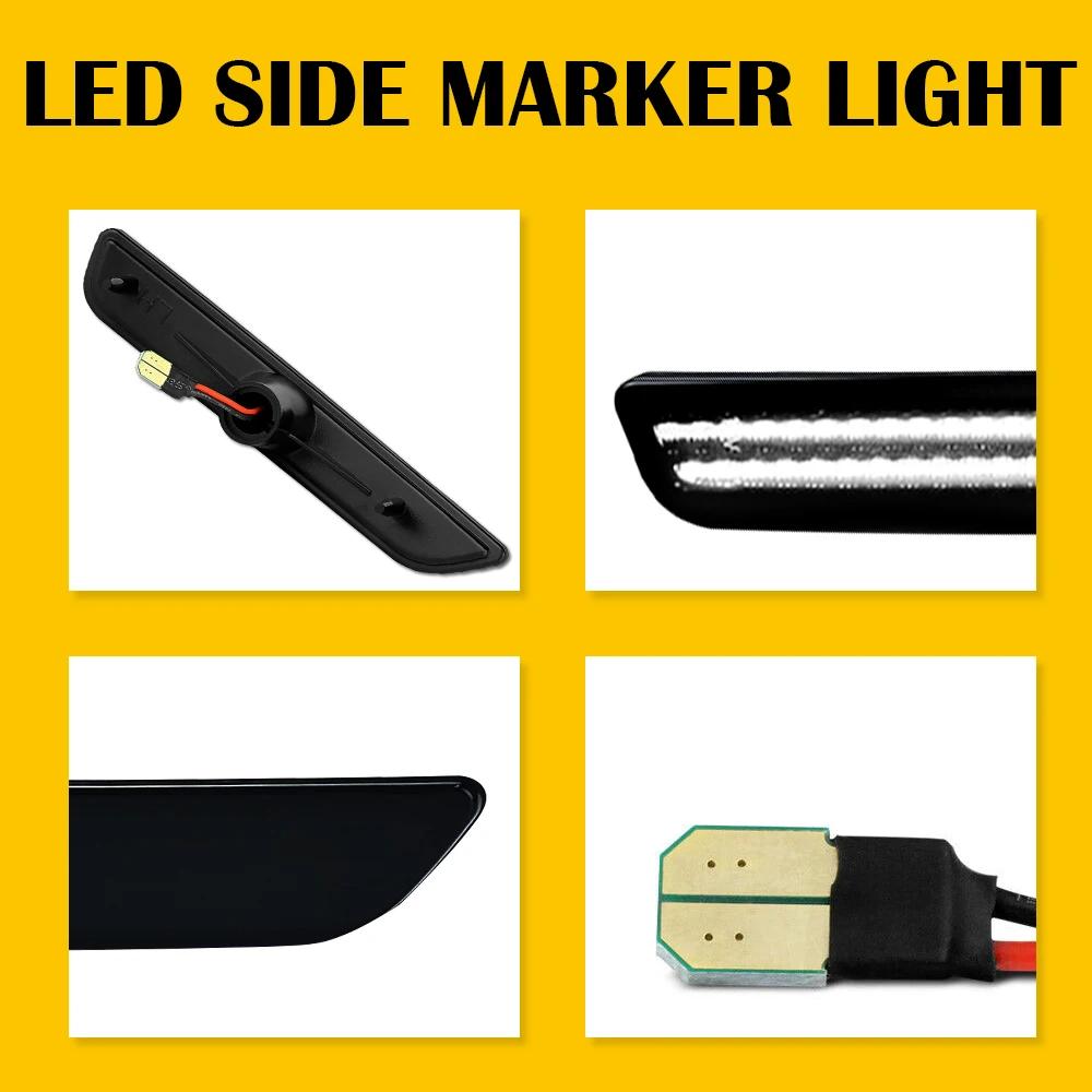 2 pièces pour voiture Mustang LED feux de position latéraux arrière pour Ford Mustang 2010 2011 2012