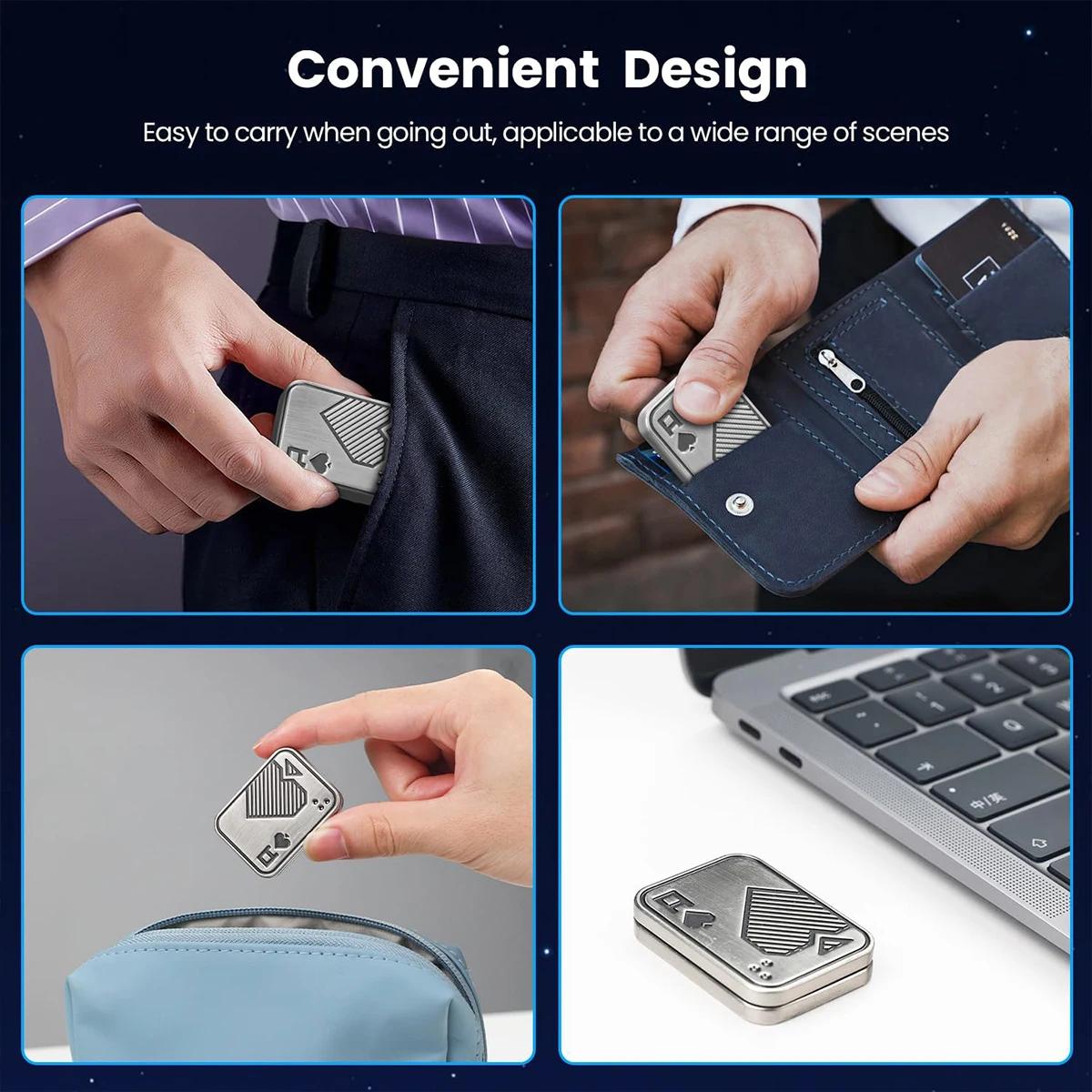 Micro gyroscope créatif du bout des doigts, carte poussoir à couverture coulissante, avec différente