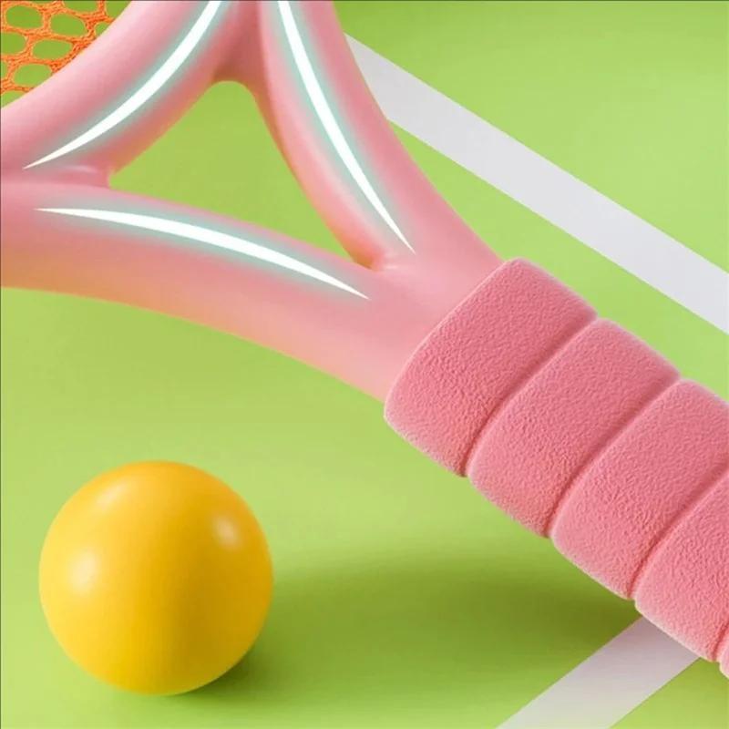 Raquette de tennis de badminton pour enfants, exercice, capacité de réaction, réversible, famille, e