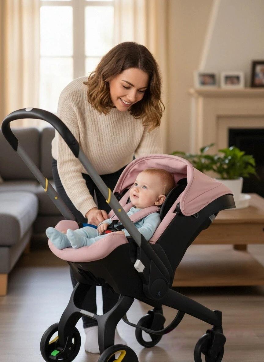 Poussette bébé ultra-légère multifonctionnelle – Pliable, réversible, pour nouveau-nés et tout-petit
