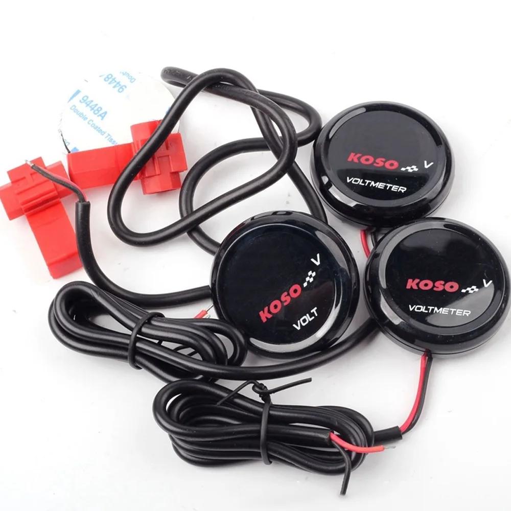Voltmètre rond LED 10-150v, batterie de voiture électrique, Table d'affichage modifiée pour moto, ac