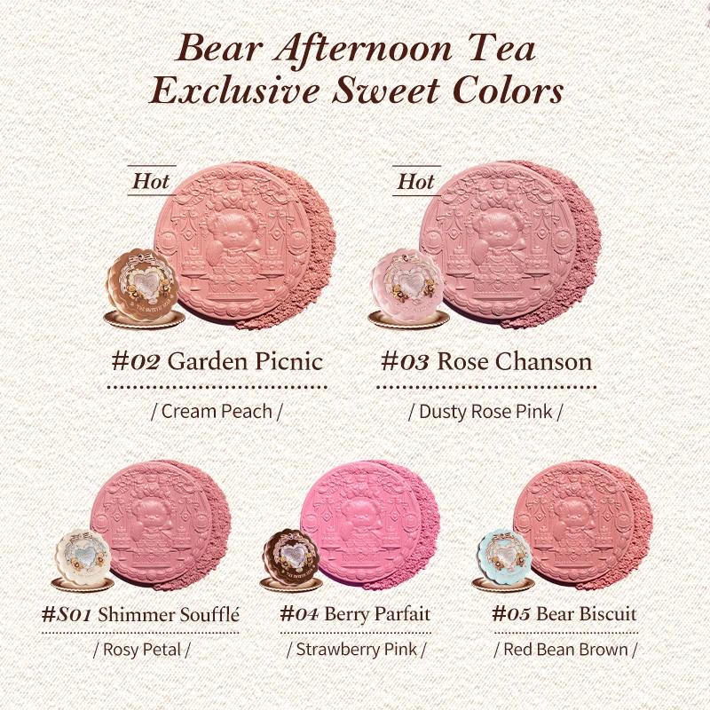 [NOUVEAU]Flower Knows The Sweetie Bear Collection Blush en satin de soie