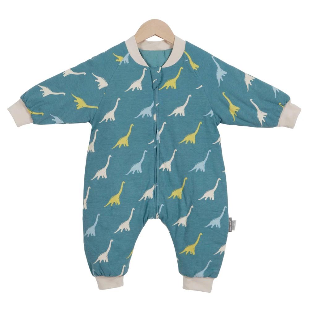 Sac de Couchage Dinosaure pour Bébé de 1 à 4 Ans, Vêtements de Nuit d'Hiver Chauds, 2,5 Tog