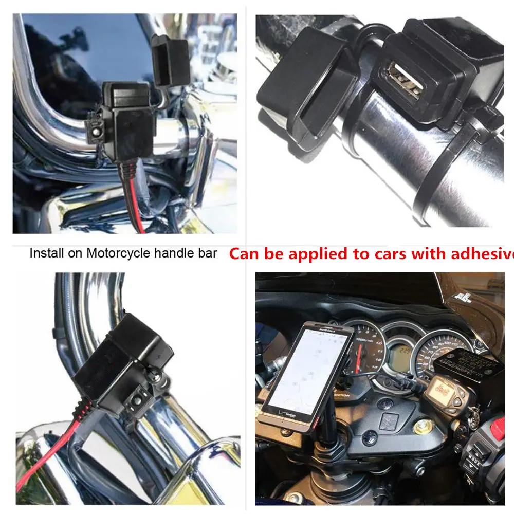 Adaptateur de câble de chargeur étanche pour moto, SAE vers USB, téléphone, GPS, MP4, Hurbikes, fusi