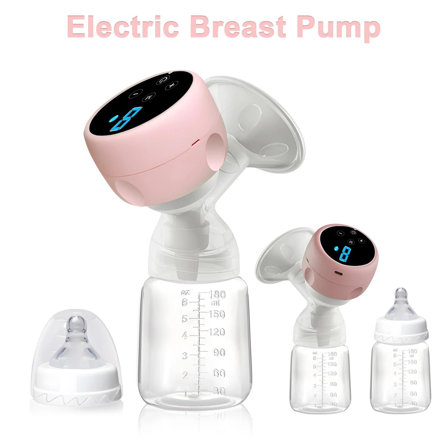 Tire-lait électrique Portable 2 en 1, biberon pour bébé, aspiration intégrée intelligente, tire-lait