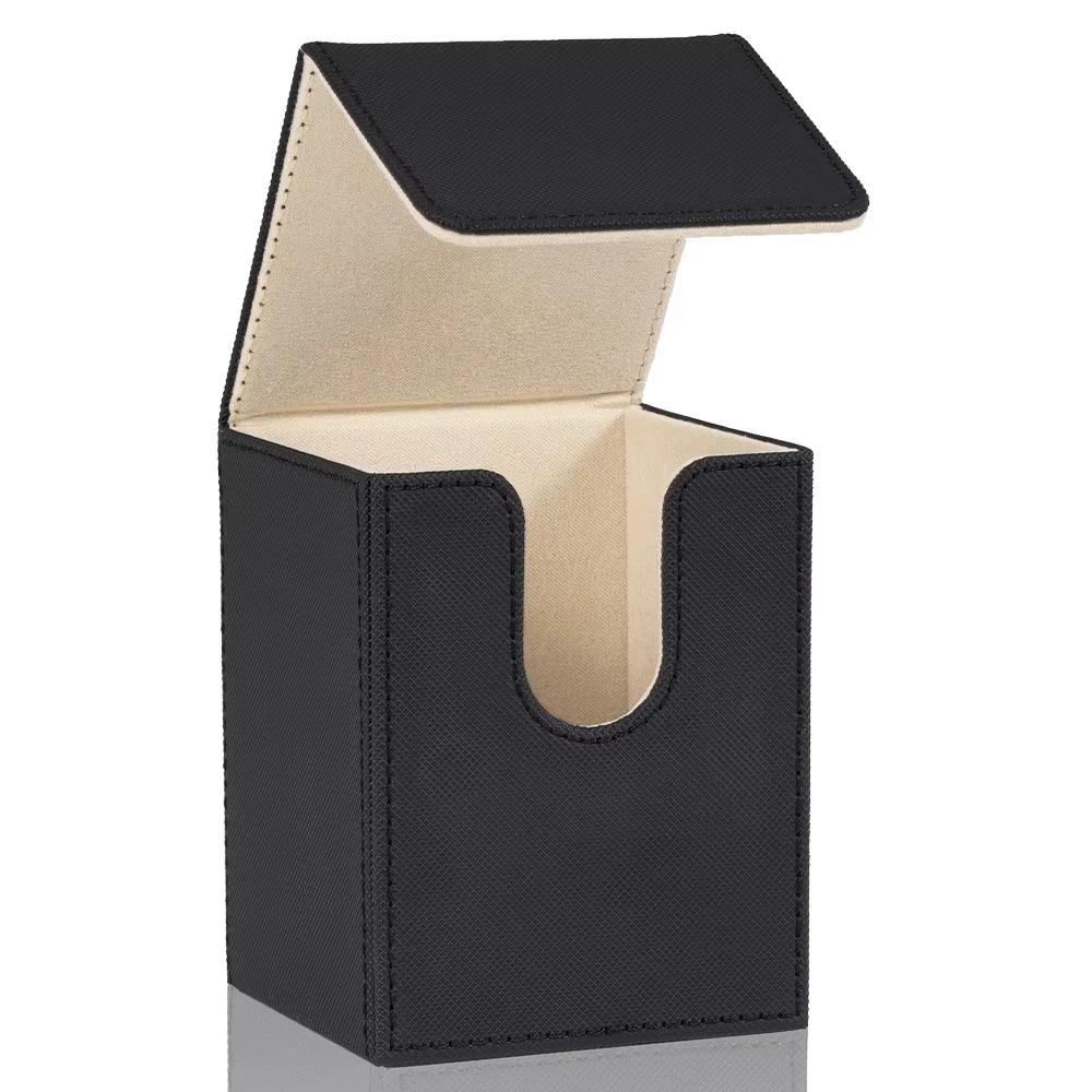 Boîte de jeu de cartes, boîte de rangement de cartes contient plus de 100 cartes à manches simples, 