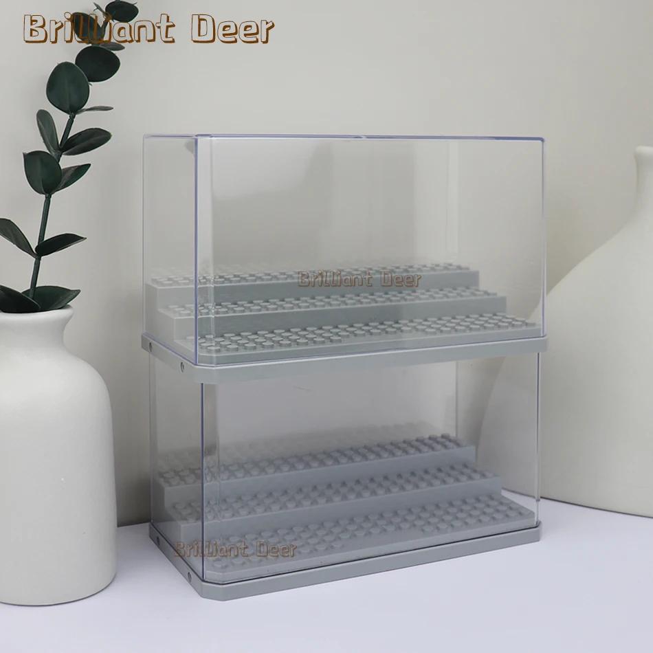 Boîte d'affichage empilable en acrylique pour blocs de construction, support de figurines, modèle de