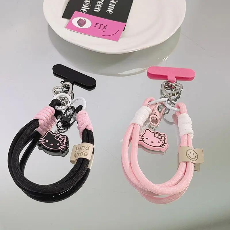 Boucle de hautbois mignonne en trois dimensions, pendentif rotatif pour téléphone portable Hello Kit