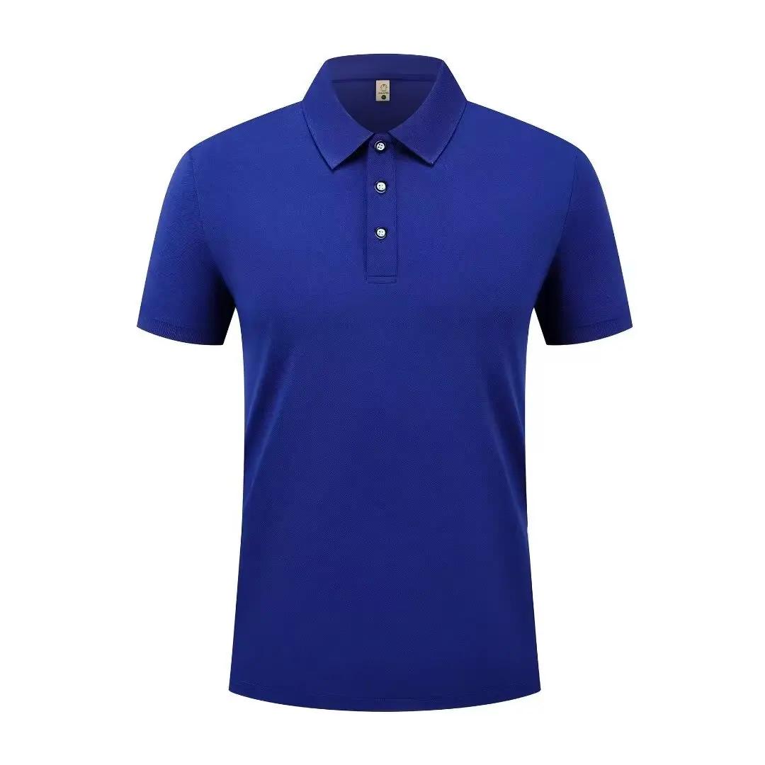 Été sport décontracté séchage rapide revers à manches courtes POLO 23 couleur unie chemise cyclisme 