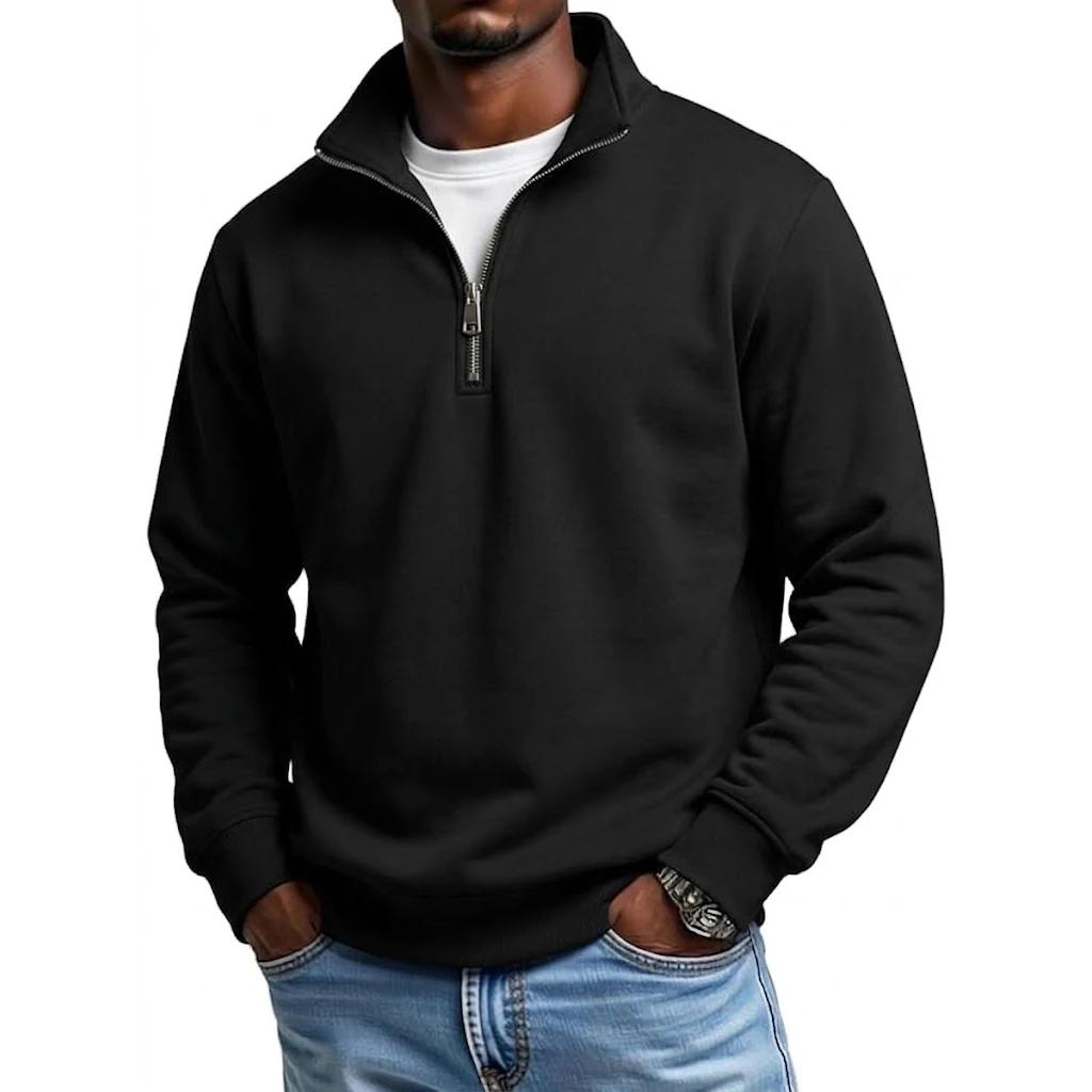 Sweat-shirt à fermeture éclair pour homme, idéal pour le sport et les activités de plein air, avec c