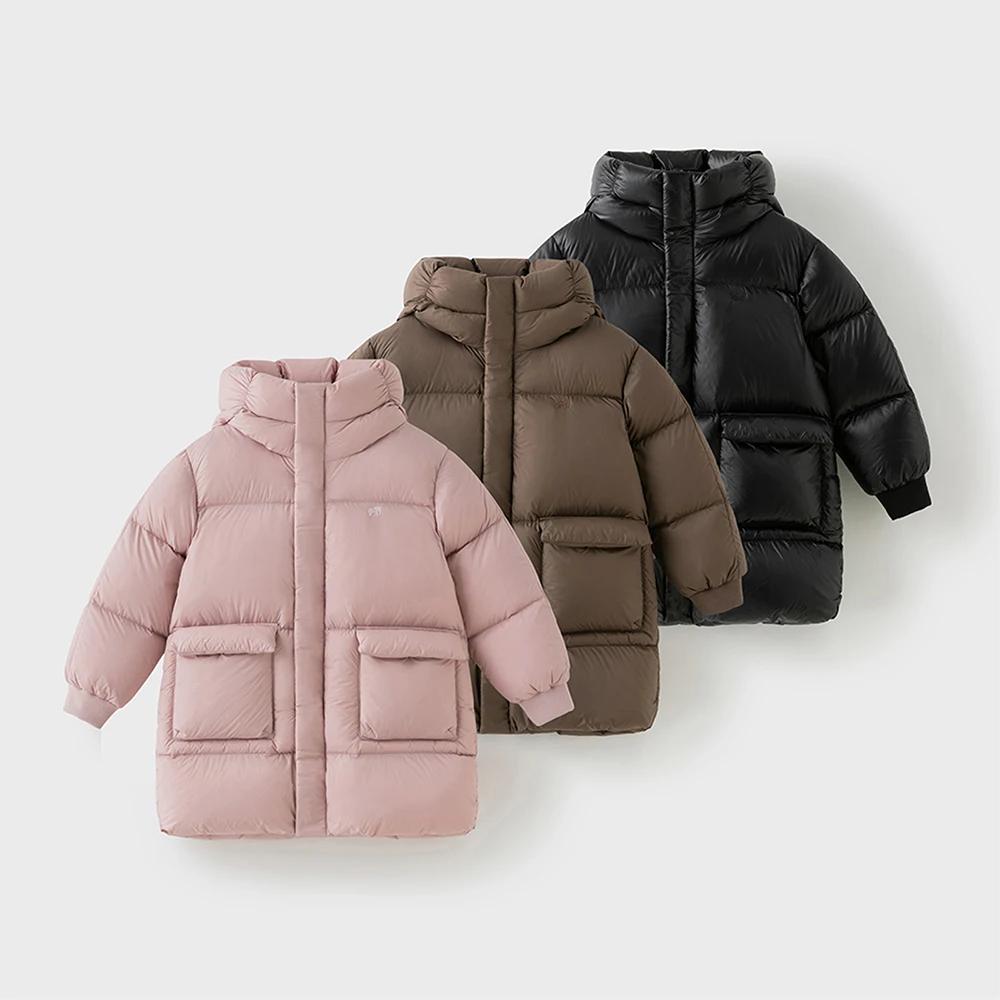 Dave Bella filles garçons épaissir vers le bas Parka veste à capuche enfants hiver chaud vers le bas