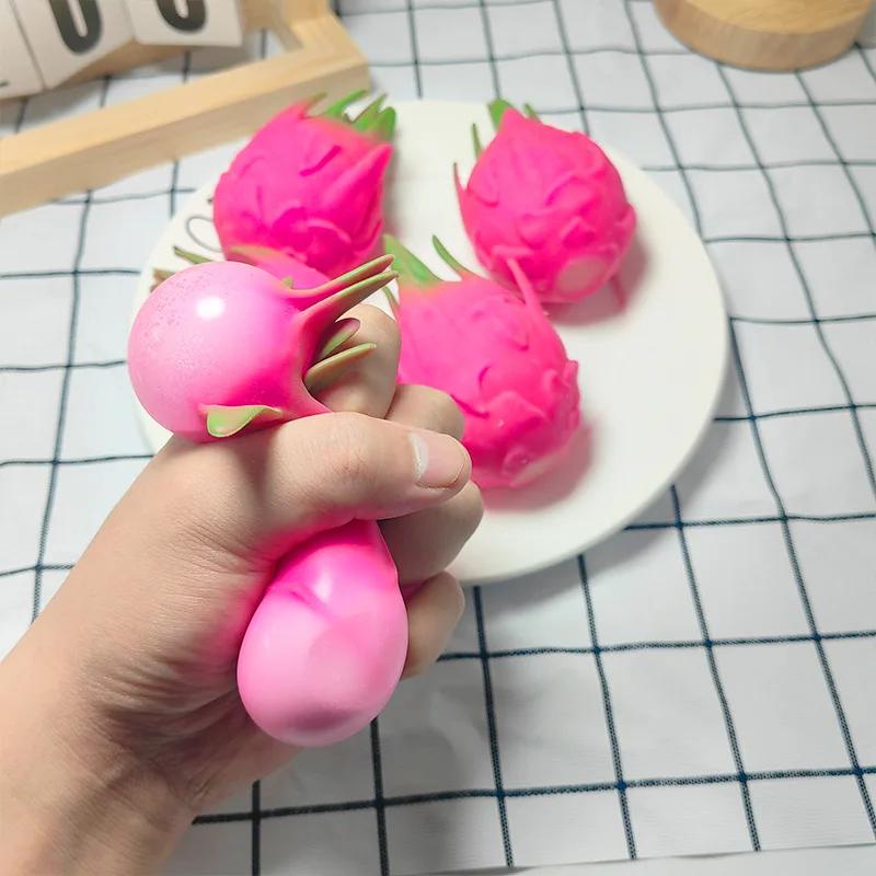 Boule à presser pour fruits Dragon, décompression amusante, cadeau Squishy, anti-Stress, Fidget, jou