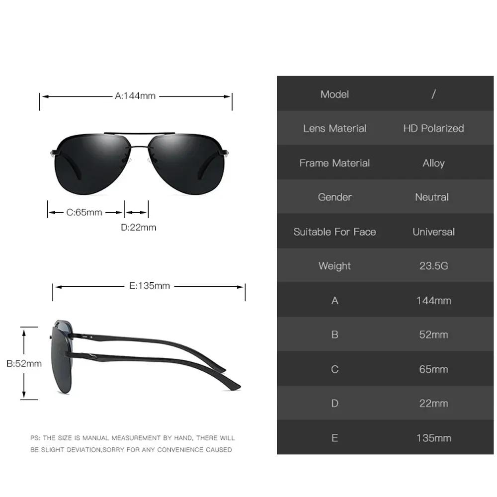 Nouveau Polarisé hommes lunettes de soleil classique conduite lunettes de soleil cadre en métal miro