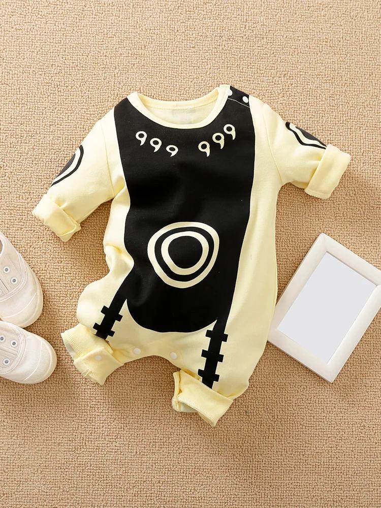 Body en coton à manches longues pour nouveau-né, Style Cape Anime, barboteuse mignonne pour enfants 