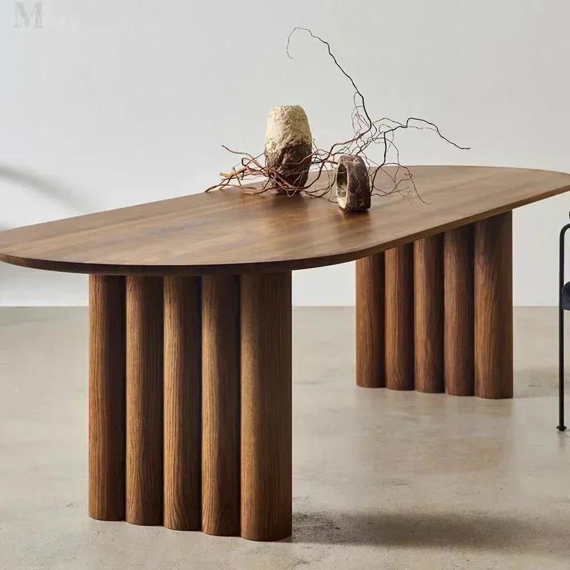 Tables à manger de Style italien rétro simple, design de Restaurant, Table de cuisine d'île moderne 
