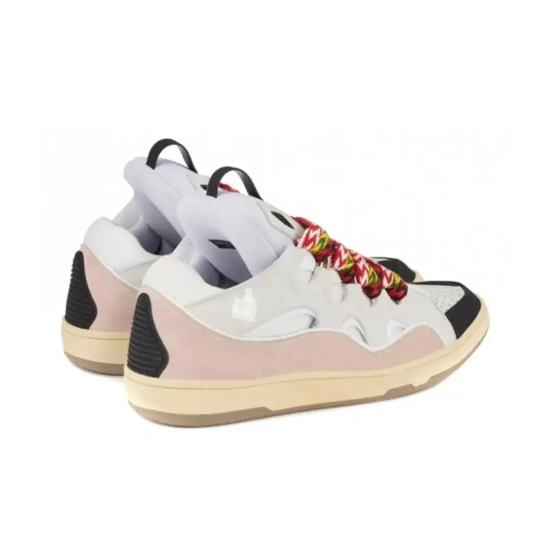 Nouvelles baskets de créateur LANVIN SPORT, chaussures plates pour femmes, baskets à lacets, bout ro