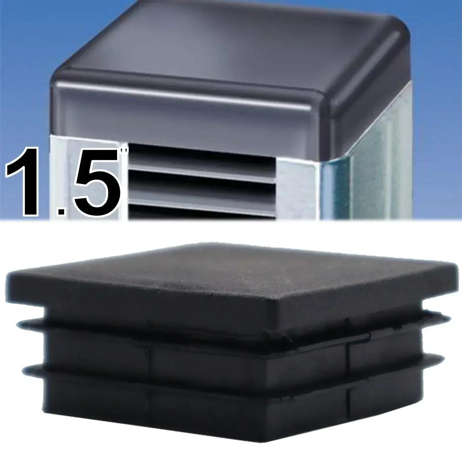 Couvre-pieds de meubles 20 pièces, Double bouchon pour tube carré, chaise anti-rayures et anti-bruit