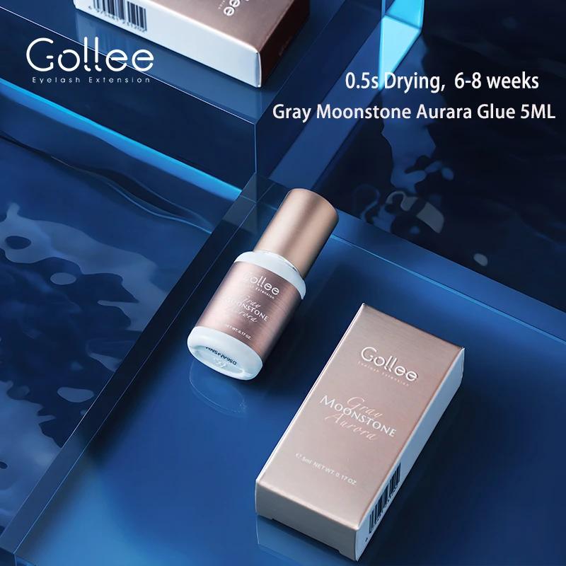 Gollee nouveau gris sans trace 0.5-1s colle d'extension de cils hypoallergénique colle adhésive de c