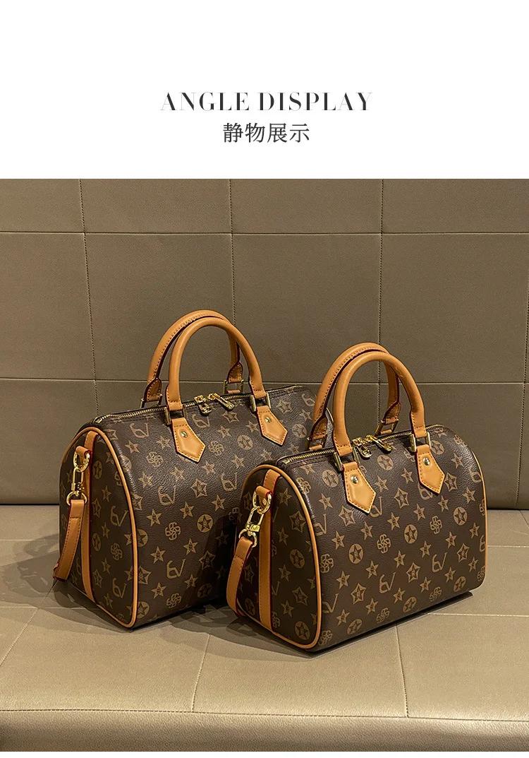 Sac à langer Designer Paris Letter Logo pour femme, élégant sac fourre-tout en cuir vintage avec ban