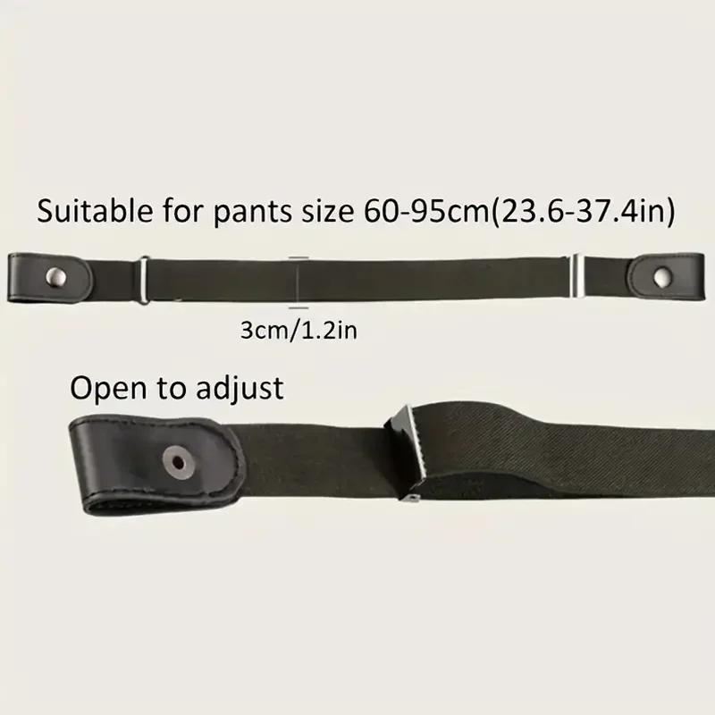 Ceinture élastique Invisible sans trace, ceinture pour femmes, pantalons en jean, ceinture élastique