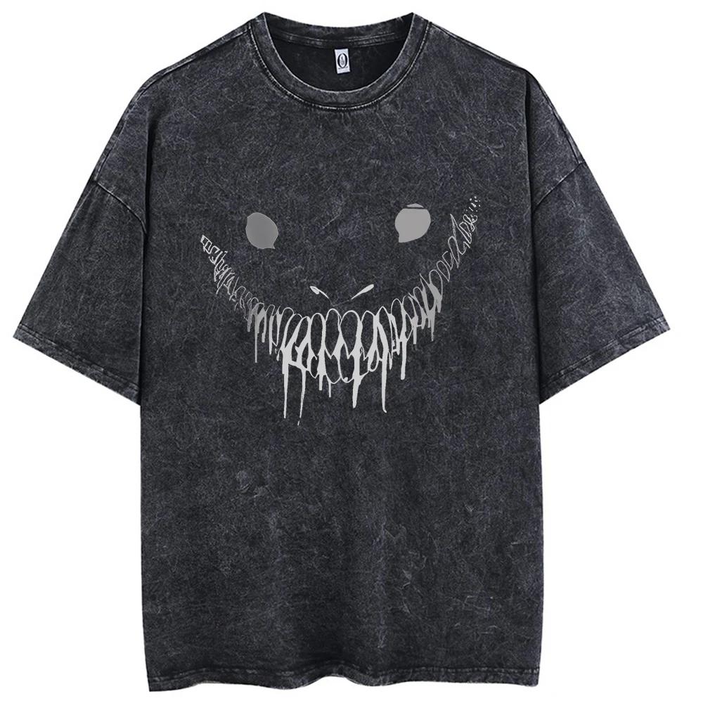 Hip Hop hommes Streetwear T-Shirt rétro Vintage lavé Anime graphique T-Shirt hommes Harajuku coton d