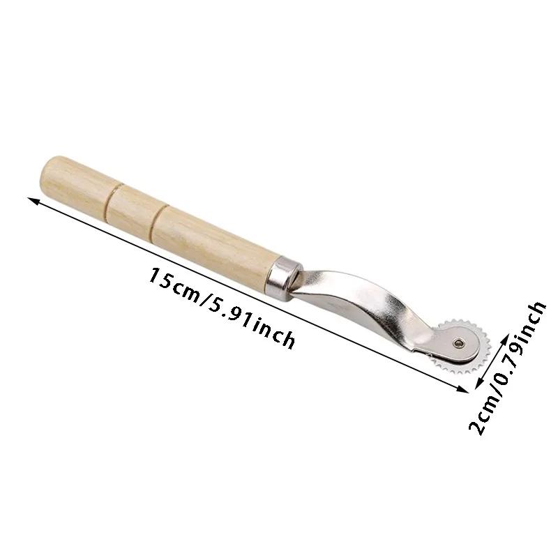 Kit d'outils de couture, accessoires, poignée pratique, traceur de motif de bord serrate, roue de cr