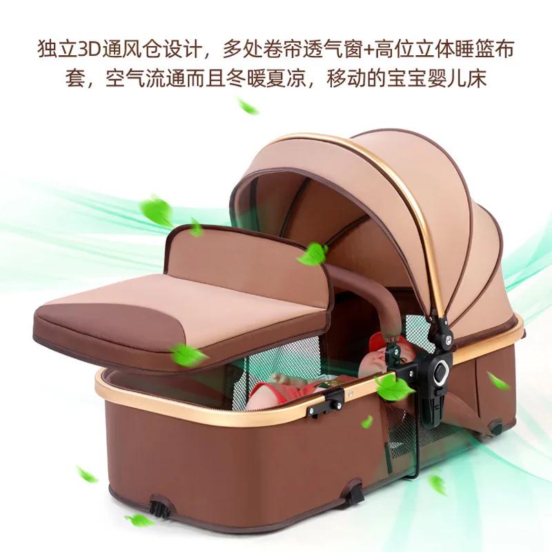Poussette pour bébé, chariot haut de gamme, léger, pour nouveau-né, anti-chocs, bidirectionnel, char