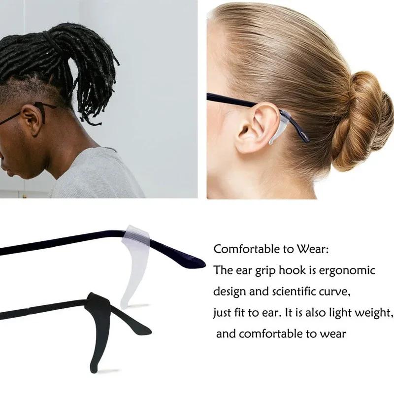 Support de crochets d'oreille antidérapants en Silicone, 40 pièces, pour lunettes, supports de reten