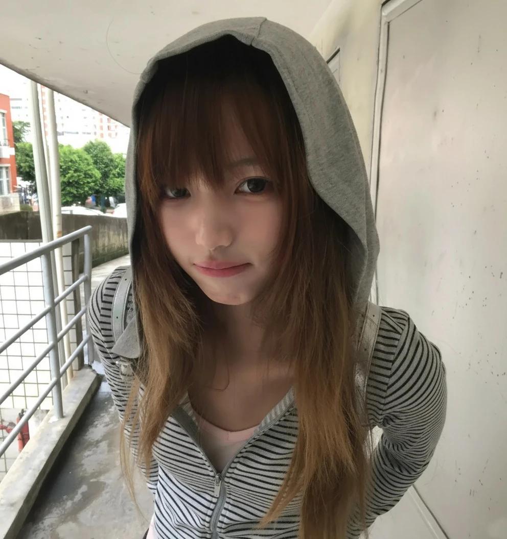Tonngirls Y2k sweat à capuche japonais femmes à manches longues rayé sweat Streetwear américain swea