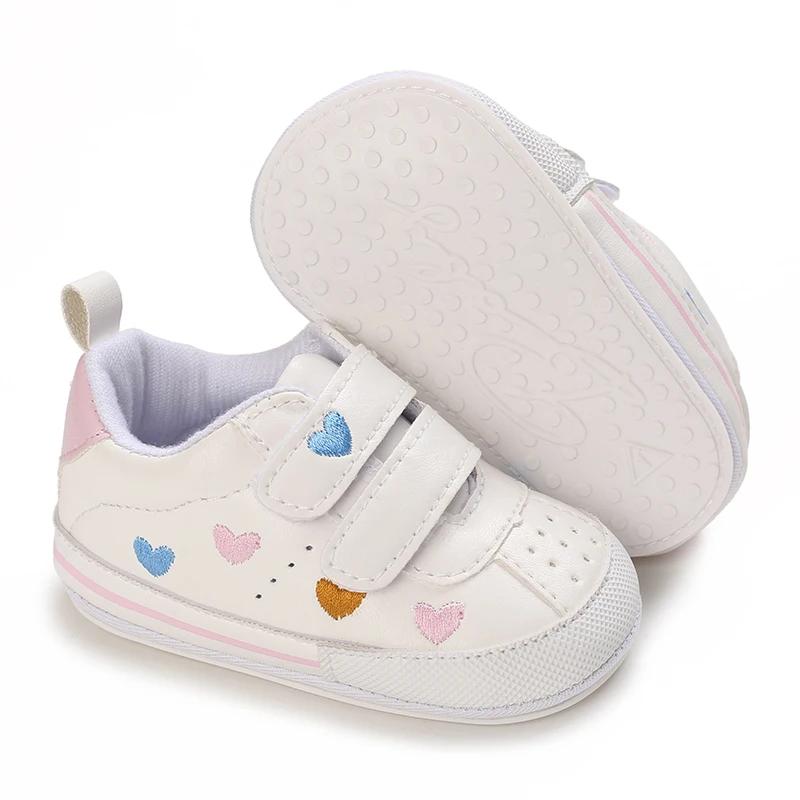 Chaussures décontractées pour bébé fille, jolies baskets à semelle souple, pour les premiers pas de 