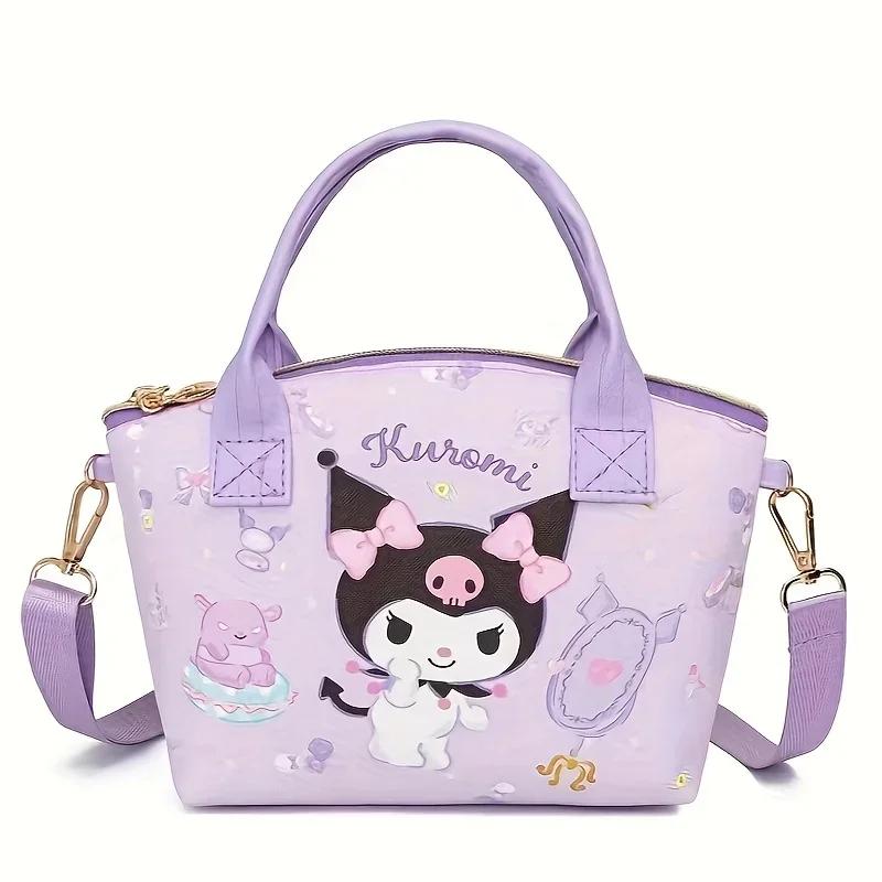 Joli sac à main fourre-tout Sanrio Cinnamoroll Hello Kitty, élégant et polyvalent avec adorable sac 