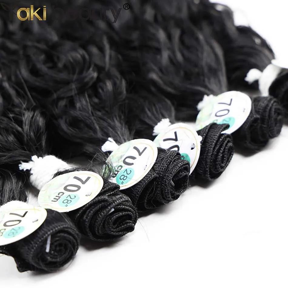 Mèches synthétiques bouclées et crépues, tissage de cheveux longs Jerry Anjo Plus, Extensions capill