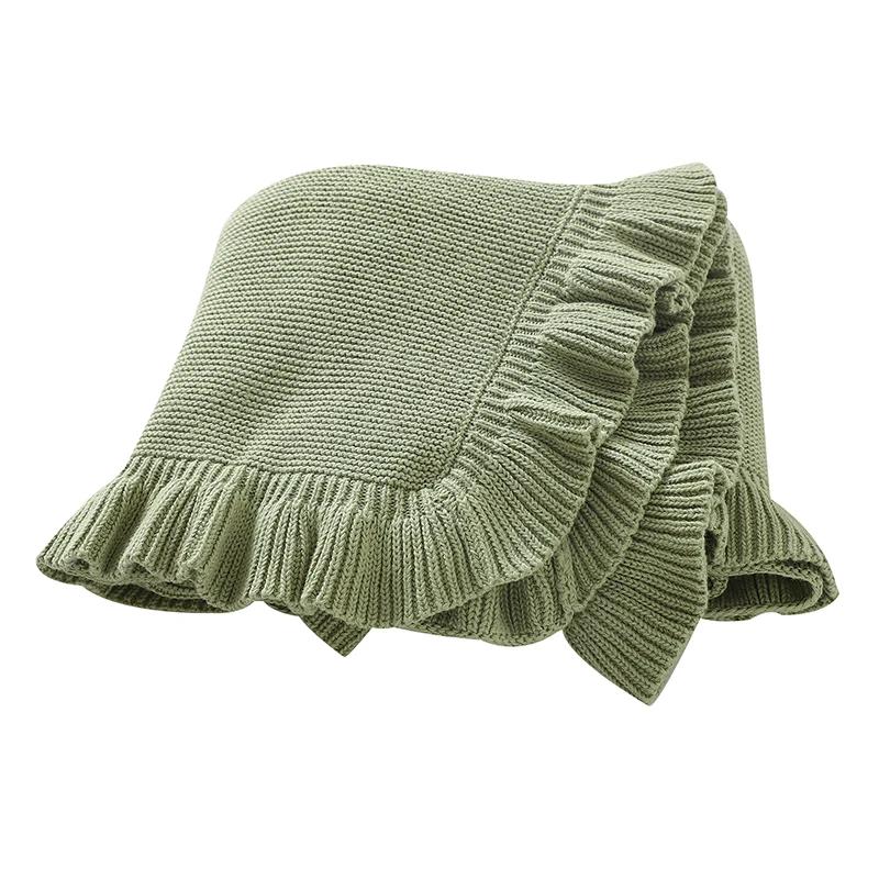Couvertures en Tricot Solide pour Nouveau-né, Nourrisson, Enfants, Garçons, Bol, Poussette, Pépinièr