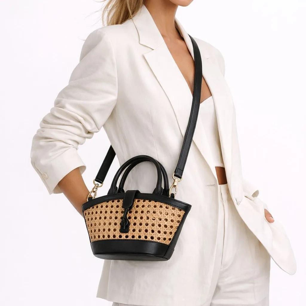Sac à langer de luxe tendance pour femme, sac à bandoulière élégant en cuir grande capacité, style c
