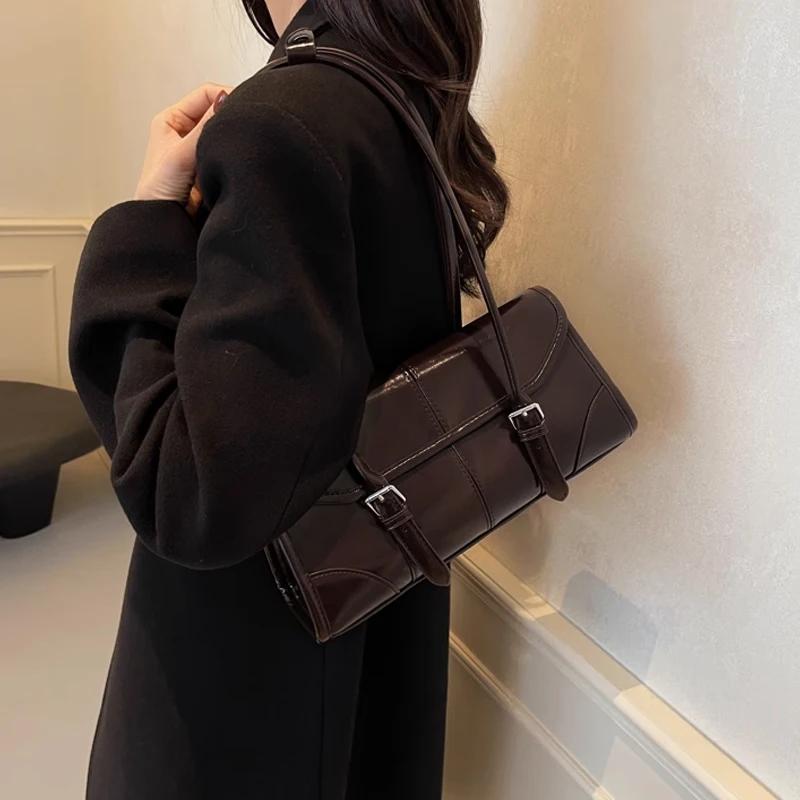 FOXER 2026 Nouvelle collection printemps – Sac à bandoulière pour femme en cuir véritable, style rét