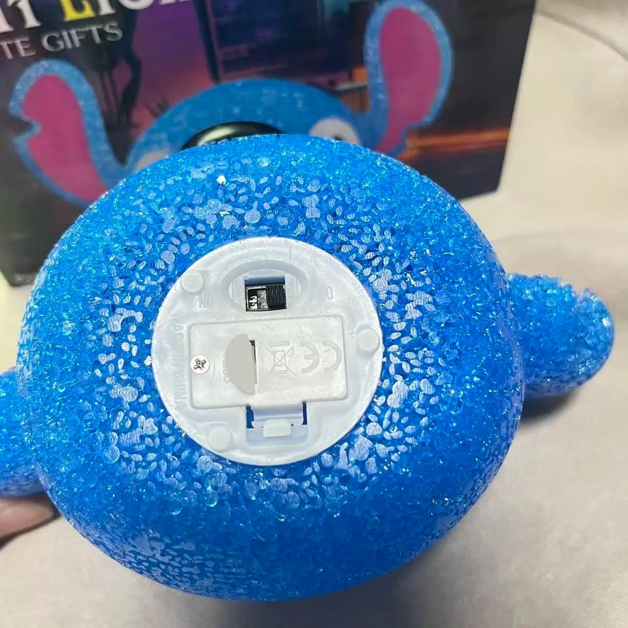 Lampe de nuit à projection de particules Lilo & Stitch, dessin animé Lilo et Stitch, lampe de lectur