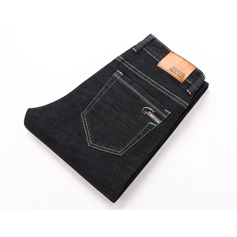 Jean droit en Denim pour hommes, pantalon en Denim, Style classique, extensible, décontracté, grande