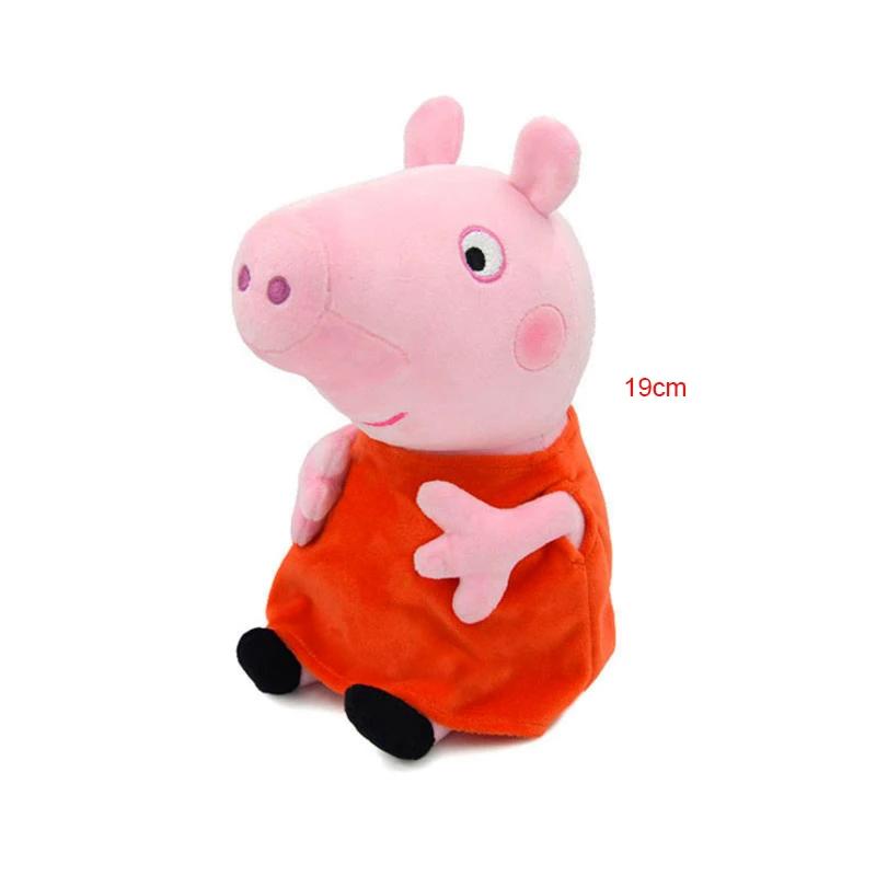 Jouets en peluche Peppa Pig originaux de 19cm, George Eddie Bear Mr Dinosaur, figurine de dessin ani