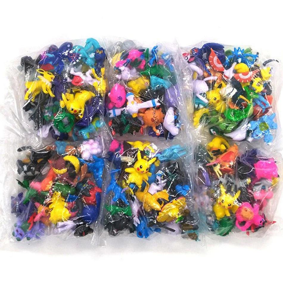 Figurines d'action Pokémon pour enfants, mini figurines non répétitives, jouet modèle Pikachu, poupé