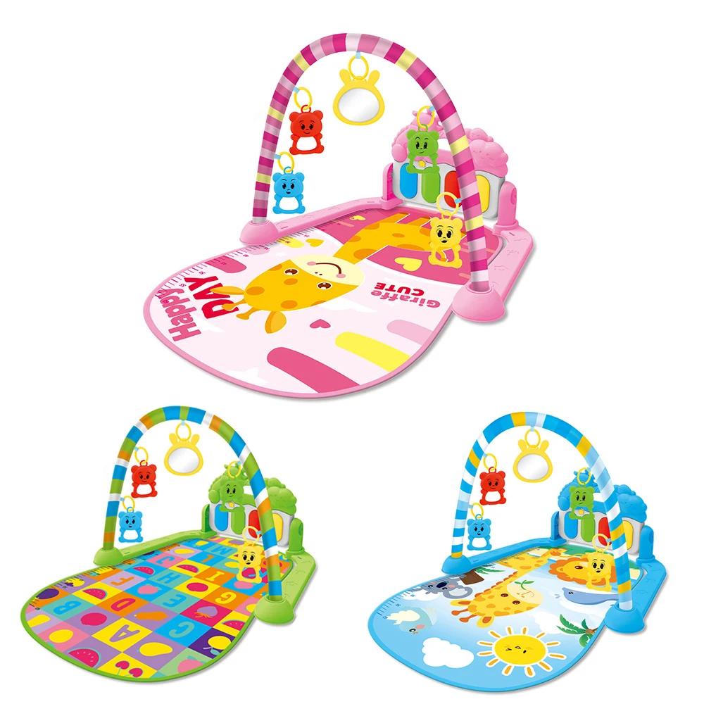 Tapis d'éveil musical pour bébé 0-36 mois avec piano, jouets d'activités, tapis de jeu à pédales, ca