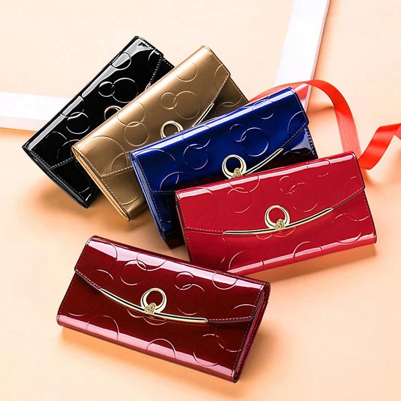 Portefeuilles pour femmes Carteras Para Mujer Long sac à main pour femmes avec poche pour téléphone 