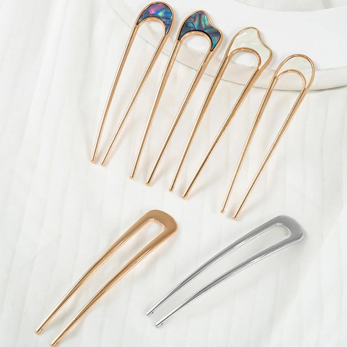 Épingle à cheveux en forme de U en métal, épingle à cheveux en forme de U, épingle à cheveux françai